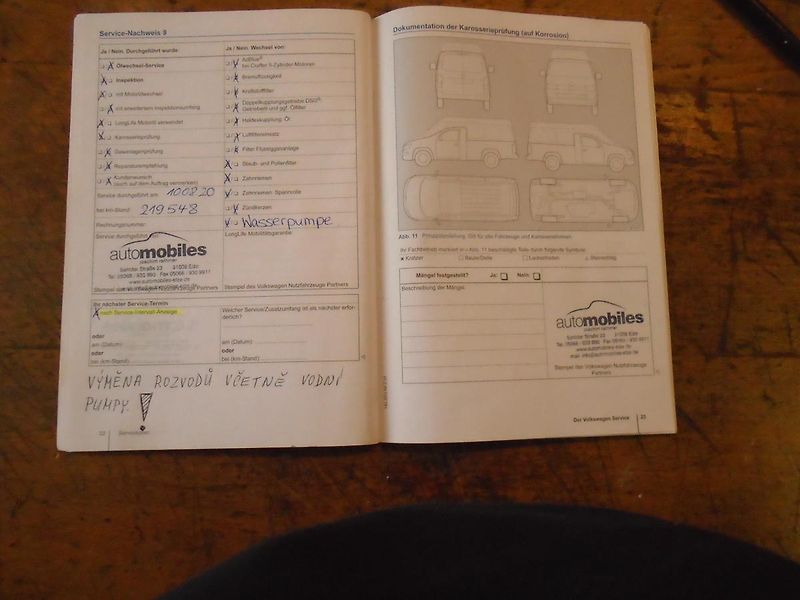Volkswagen Transporter 2.0 TDI LONG servisní historie - fotka 40 z 44
