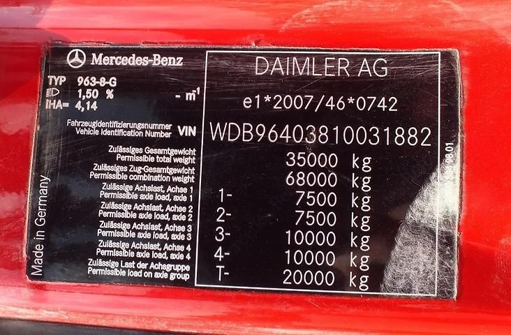 Mercedes-Benz Actros (2016) 3251 8x4 Bordmatik EURO 6 - fotka 9 z 9