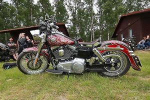 Motocykl Harley Davidson.