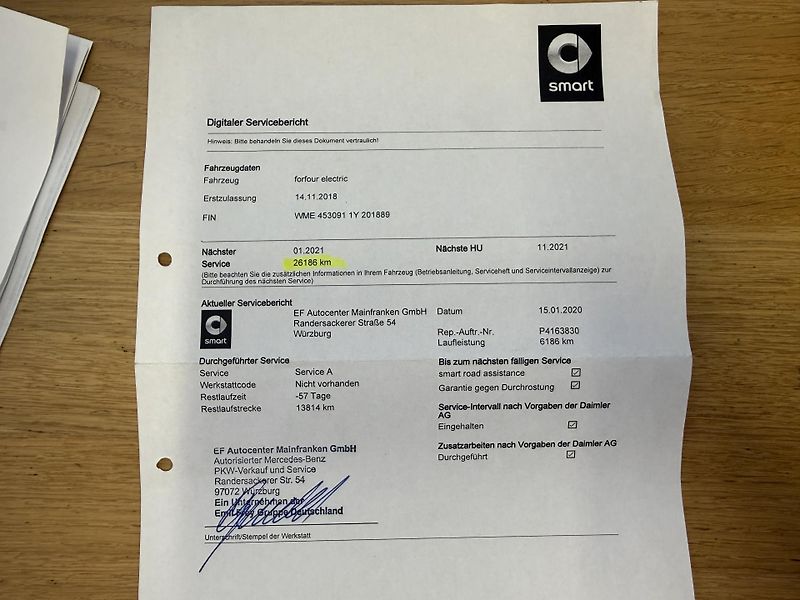 Smart Forfour (2018) EQ plná servisní historie - fotka 26 z 30