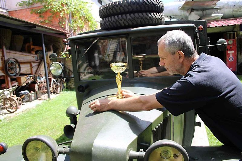 Vojenská Tatra 72 vyhrála na Veteranfestu první místo ve své kategorii.