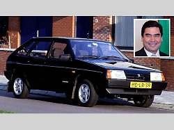 Lada Samara a Gurbanguly Berdymuhamedov.