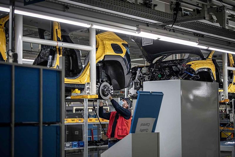 Automobilka Hyundai v Nošovicích, leden 2022.
