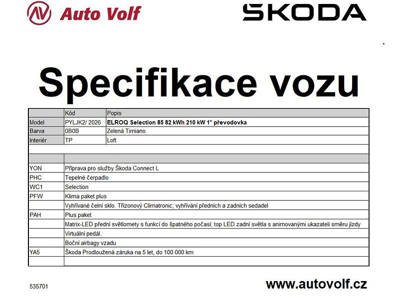 Škoda Elroq Selection 85KwH 210kW - fotka 2 z 2
