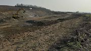 Z Olomouce na Přerov vyrůstá dálnice. Stavba úseku D55 Olomouc - Kokory jde podle plánu. Na snímku zářez poblíž Strejčkova lomu, 29. února 2024
