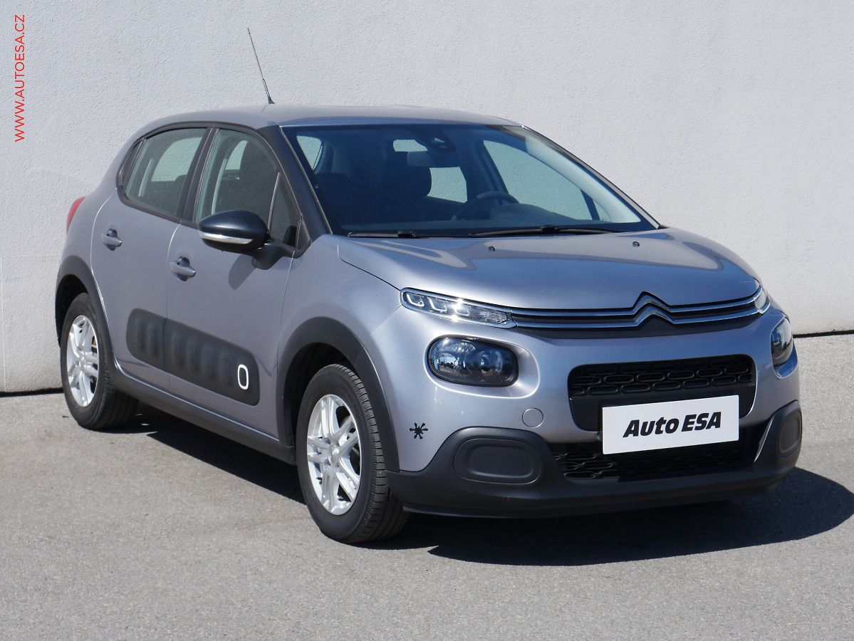 Citroën C3 1.2i, 1.maj,ČR, AC, temp