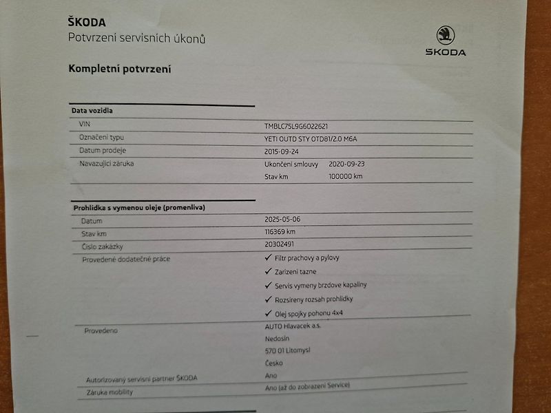Škoda Yeti (2015) 2.0TDI 81kW 4X4 OUTDOOR -1.MAJ - fotka 33 z 35