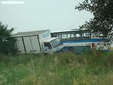 Malé zdržení v druhém okruhu znamenalo objíždění kolise autobusu a nákladního vozu