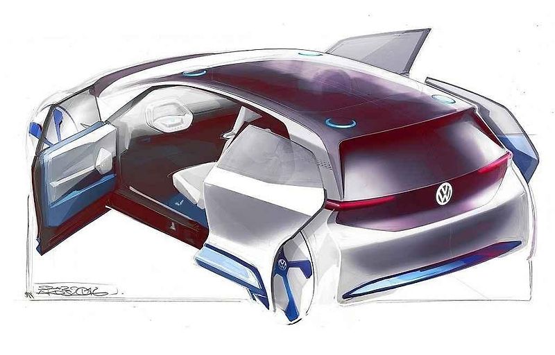 Volkswagen na autosalonu v Paříži představí koncept nového elektromobilu.