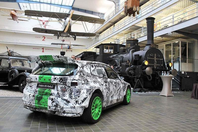 Z předání vozu Škoda Fabia RS Rally2 do sbírky Národního technické muzea v Praze.