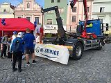 Tak vypadaly hrátky s těžkou silniční technikou na náměstí v Havlíčkově Brodě. Podívejte se