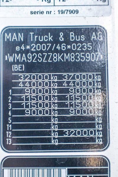 MAN TGS (2019) 35.420 8x4 valník + HR - fotka 10 z 11