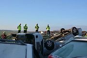 Cvičení, které mělo prověřit všechny složky Integrovaného záchranného systému při hromadné nehodě, se konalo ve středu dopoledne na nově postavené D1 u Přerova.