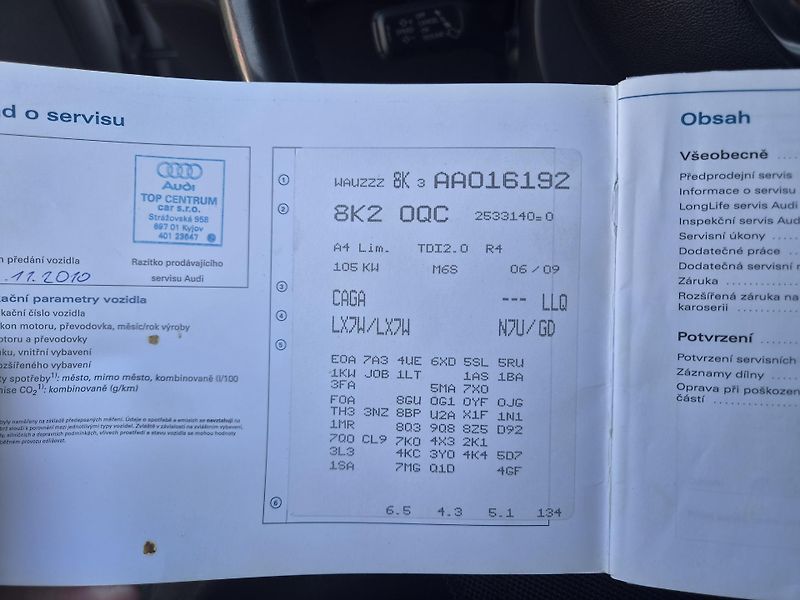 Audi A4 (2010) 2,0 TDI - fotka 17 z 21