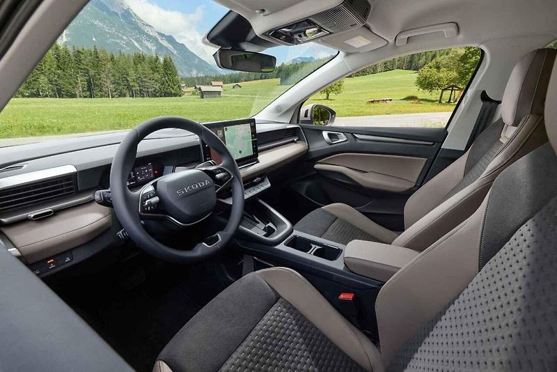 Nový elektromobil Škody si dobře poradí i s alpským terénem.