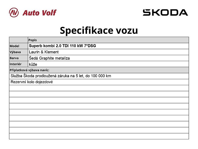 Škoda Superb (2024) kombi L & K 2.0 TDI 110 kW 7°D - fotka 6 z 35