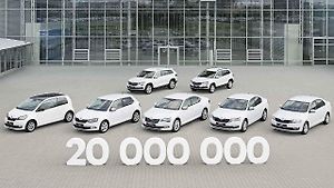 Škoda vyrobila už 20 milionů aut.