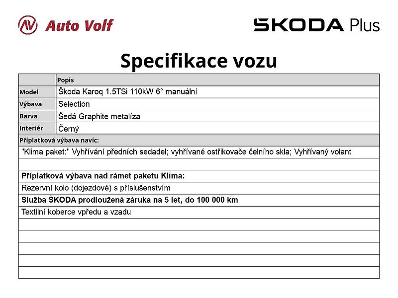 Škoda Karoq (2025) Selection 1.5TSi 110kW 6°manuá - fotka 6 z 30