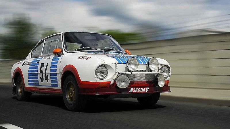 Škoda 130 RS na Rallye Monte Carlo v roce 1977.