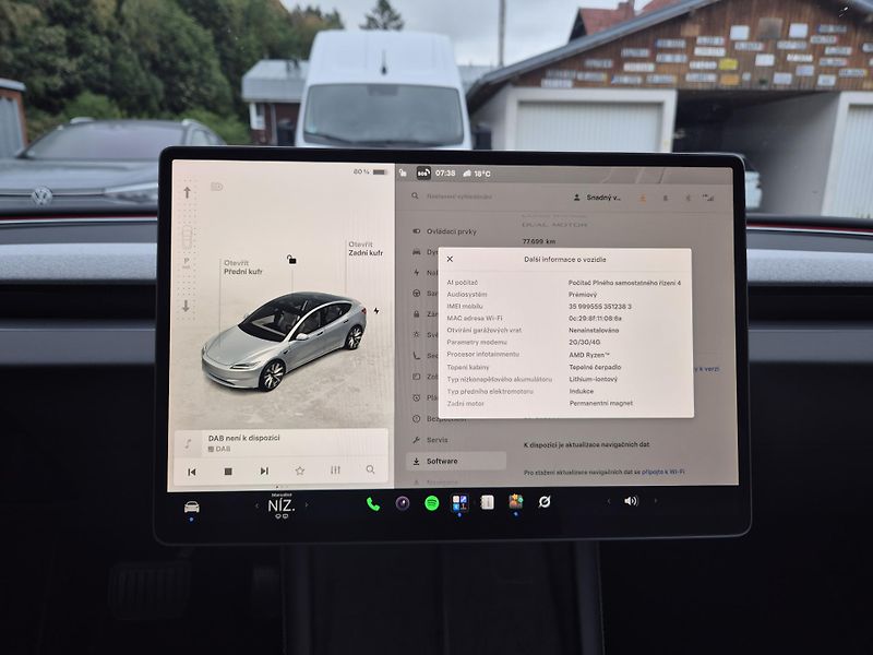 Tesla Model 3 LONG RANGE DUAL MOTOR SOH 93,5 - fotka 35 z 48