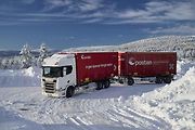 Zimní testování modelů a technologií Scania