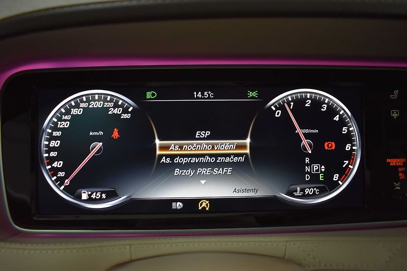 Mercedes-Benz Třídy S S 500 LONG *DESIGNO*DPH*ČR 1.M - fotka 22 z 38
