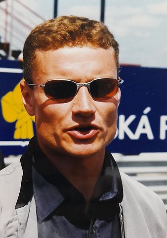 David Coulthard v roce 1999 na Autodromu Most, kdy se stal jeho čestným patronem., zdroj: Deník/Edvard D. Beneš