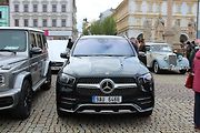 Sraz vozů značky Mercedes na Karlově náměstí v Kolíně.