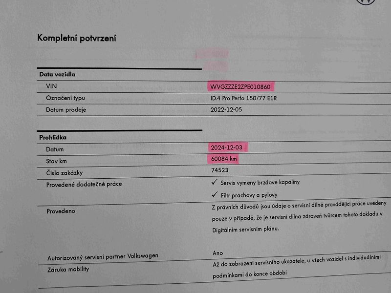 Volkswagen ID.4 PRO PERFORMANCE  77kWh SOH-97% - fotka 18 z 22