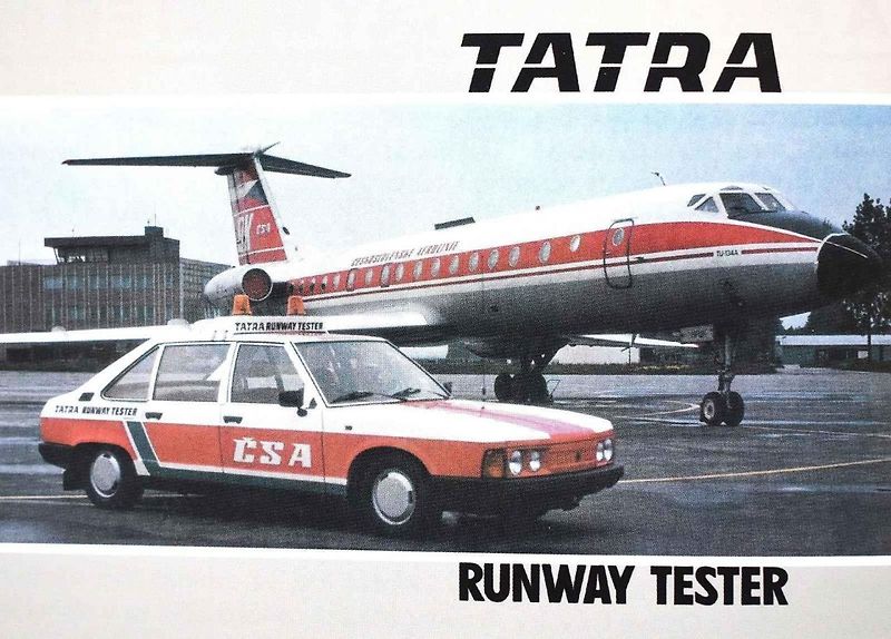 Tatra 613-3 Runway Tester byla pouze dvoumístná