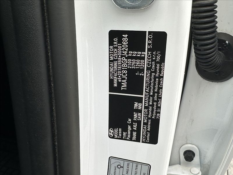 Hyundai Tucson 1,6 T-GDI 150PS  Smart A/T - fotka 49 z 55