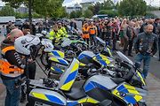 Z benefiční jízdy motocyklů na podporu válečných veteránů.