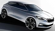 Nová Škoda Fabia na oficiálních kresbách