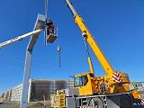 Stavba mimoúrovňové křižovatky na dálnici D10 se blíží ke konci.