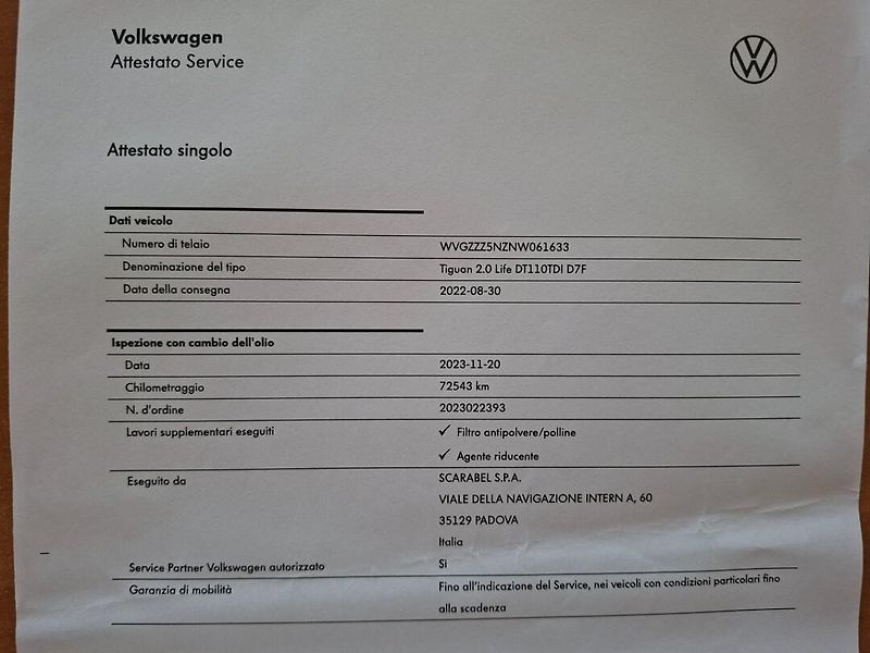 Volkswagen Tiguan (2022) 2.0TDI 110kW DSG LIFE - fotka 42 z 50