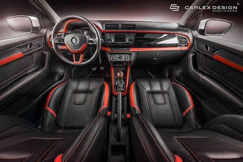 Interiér Škody Fabia od Carlex Design.