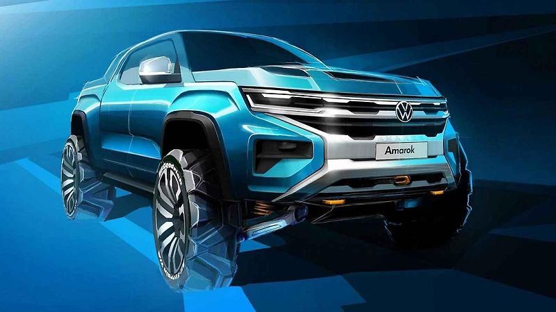 Zpřesněná skica nového VW Amarok