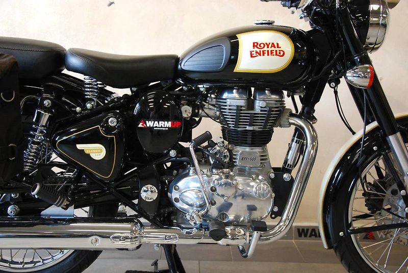 Royal Enfield Bullet 500 Classic (2021) krásný stav,1.m - fotka 7 z 21