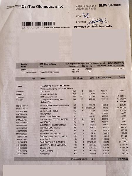BMW Řada 5 (2015) 530d, 190kW, M-paket, xDrive - fotka 28 z 31