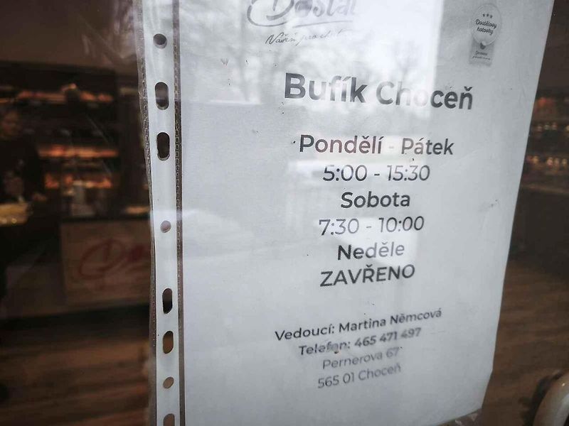 Bufet Dostál v Chocni