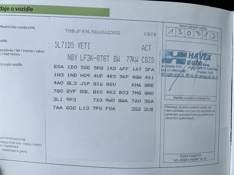 Škoda Yeti 1.2TSI 77KW,1MAJ,TZ,KLIMA,CZ - fotka 39 z 41