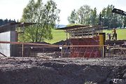 Stavba dálnice D11 v Královci 28. dubna 2025.