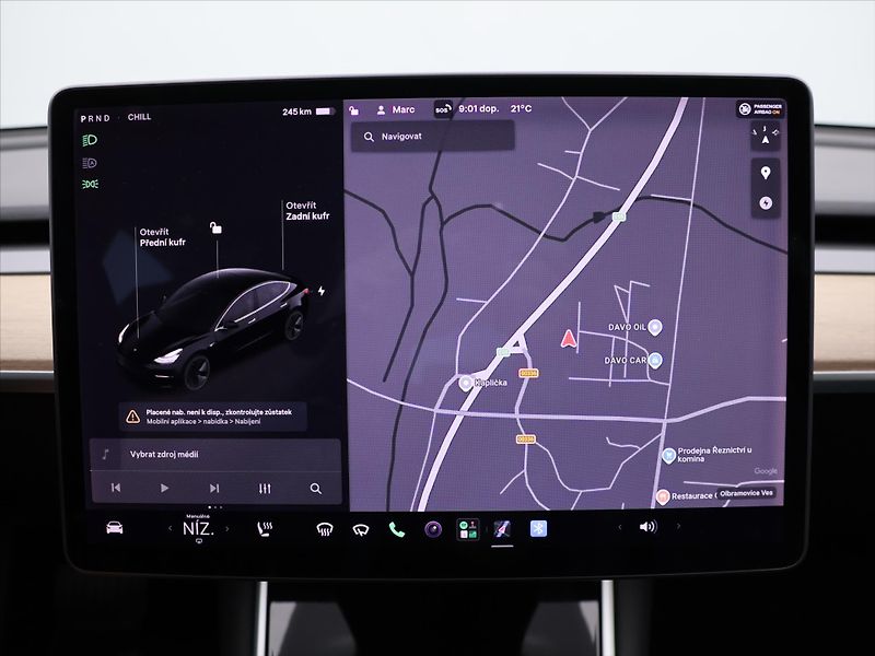 Tesla Model 3 Std Range Plus 52kWh - fotka 16 z 27
