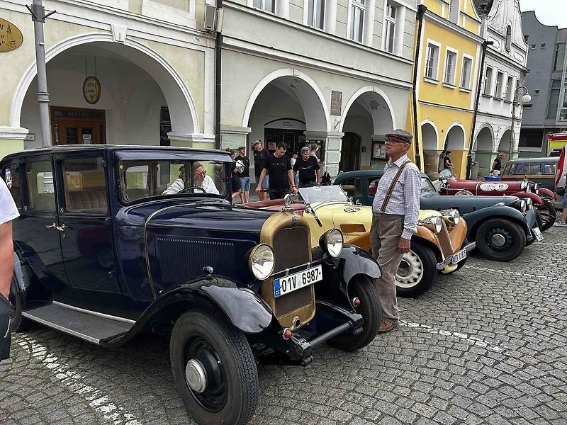 Veterány v Domažlicích.