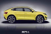 Neoficiální ilustrace Škody Kodiaq GT od SRK Designs pro IndianAutosBlog.com.