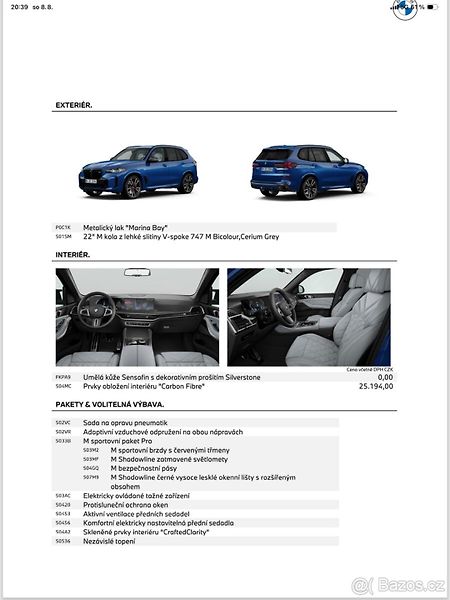 BMW X5 (2025) BMW X5 M60i xDrive - fotka 19 z 21