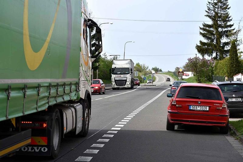 Kontrolní den na stavbě dálnice D35 u Vysokého Mýta.