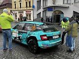 Start 58. ročníku Rallye Šumava na náměstí v Klatovech.
