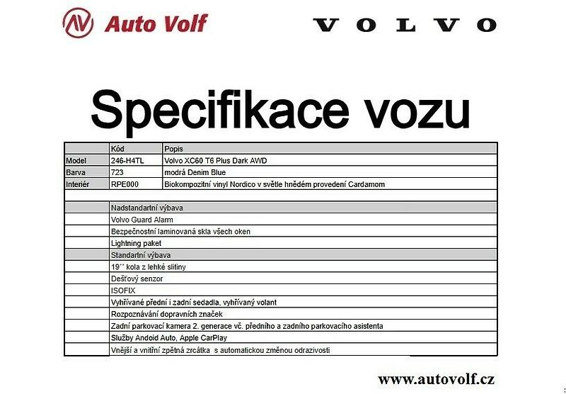 Volvo XC60 Plus Dark T6 AWD 257kW - fotka 2 z 25
