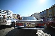 Prvomájová jízda automobilových veteránů 2025 v Ústí nad Labem.